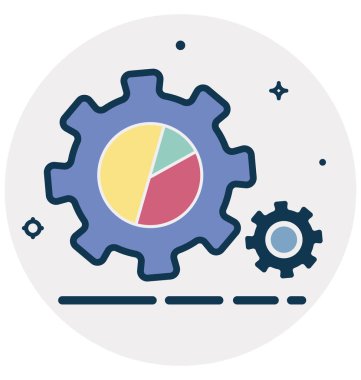 Pasta grafik ayarları vektör ve düzenlenebilir simgesi