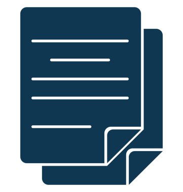 İzole vektör simge düzenlenebilir belge 