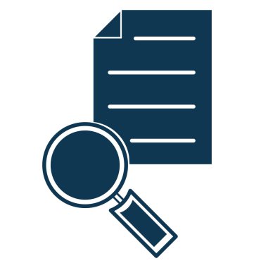 Arama dosya vektör simge düzenlenebilir izole 