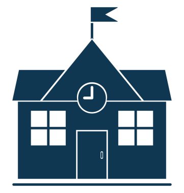 Okul vektör simge düzenlenebilir izole 