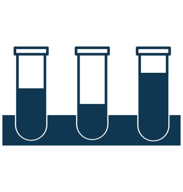 Test Laboratuvarı vektör simge düzenlenebilir izole 