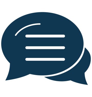 Konuşma balonları vektör simge düzenlenebilir izole 