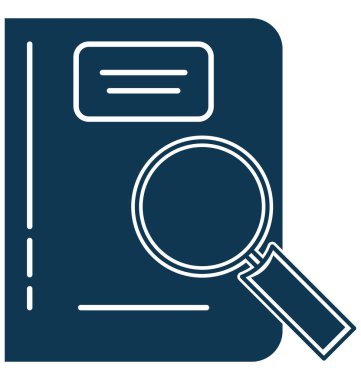 Arama kitap vektör simge düzenlenebilir izole 