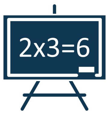 Temel matematik vektör simge düzenlenebilir izole 