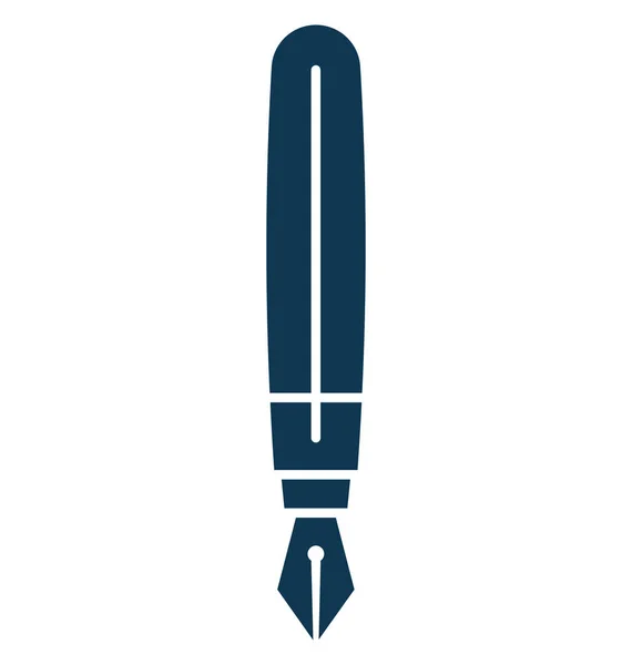 Pen Geïsoleerd Vector Pictogram Bewerkbaar — Stockvector