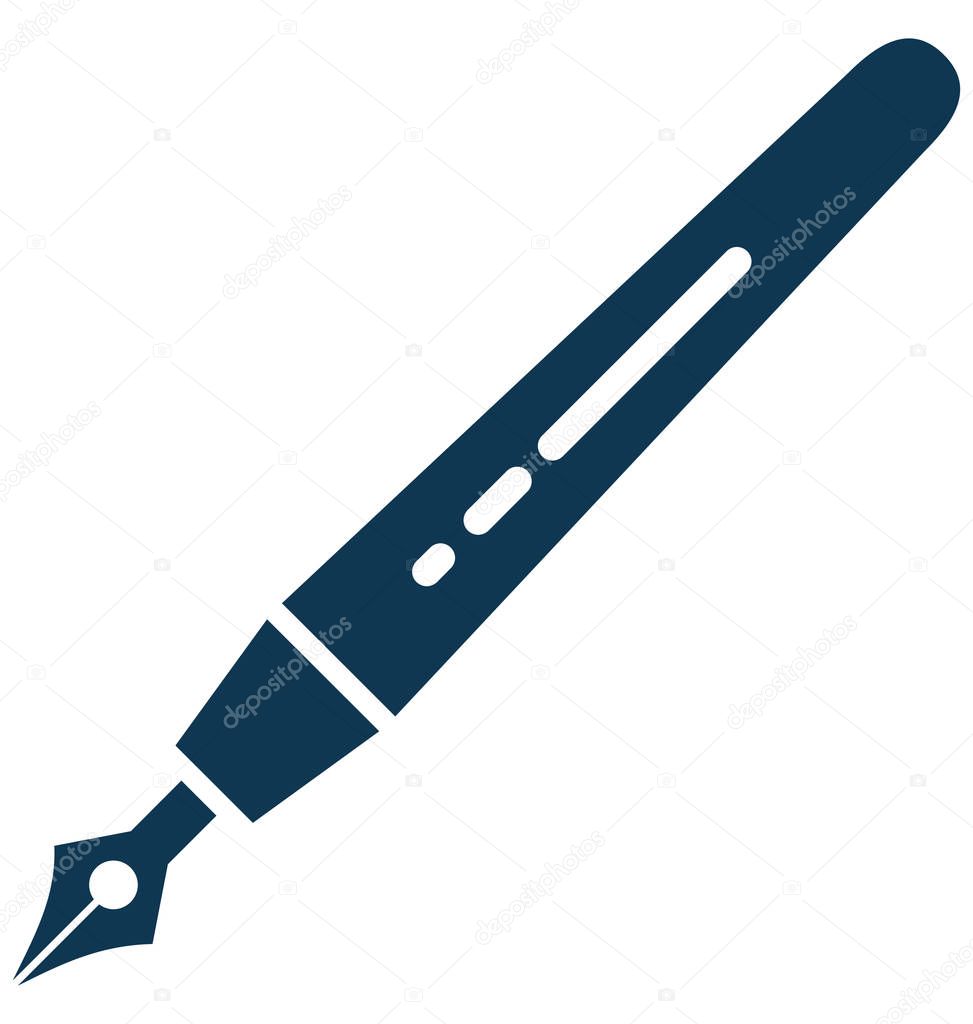Pen isolated Vector Icon Editable 