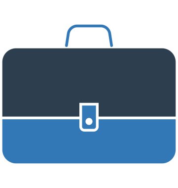 Okul çantası vektör simge düzenlenebilir izole 