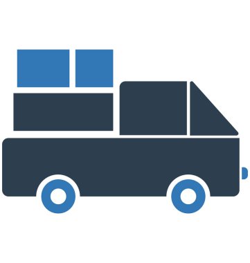 teslimat van vektör simge düzenlenebilir izole 