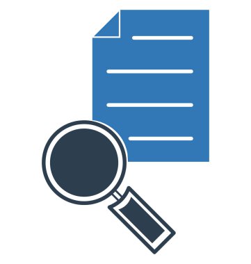 Arama dosya vektör simge düzenlenebilir izole 