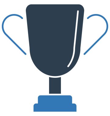 Kupa vektör simge düzenlenebilir izole 