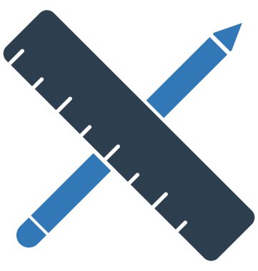 Araçlar çizim vektör simge düzenlenebilir izole 