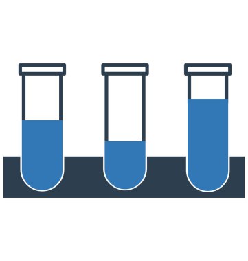 Test Laboratuvarı vektör simge düzenlenebilir izole 