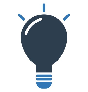 Ampul vektör simge düzenlenebilir izole 