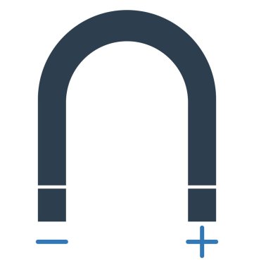 Mıknatıs vektör simge düzenlenebilir izole 