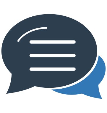 Konuşma balonları vektör simge düzenlenebilir izole 