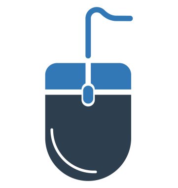 Bilgisayar fare vektör simge düzenlenebilir izole 