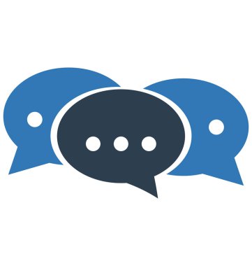 Konuşma balonları vektör simge düzenlenebilir izole 