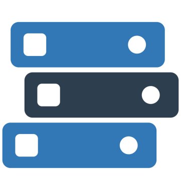 Dosya klasörleri vektör simge düzenlenebilir izole 