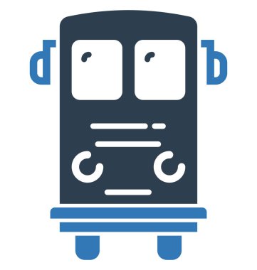 Otobüs vektör simge düzenlenebilir izole 