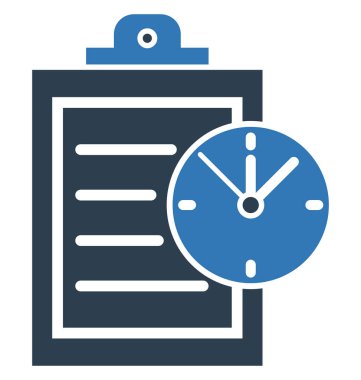 Görev için son tarih vektör simge düzenlenebilir izole 