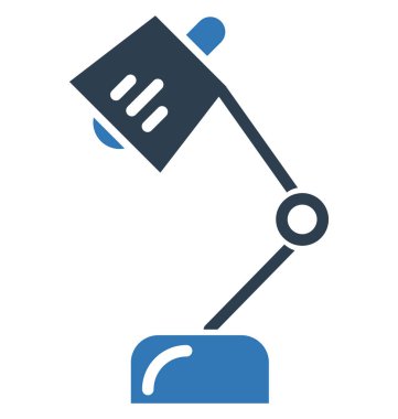 Masa lambası vektör simge düzenlenebilir izole 