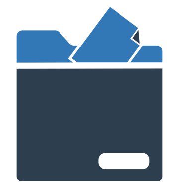 Klasör vektör simge düzenlenebilir izole 