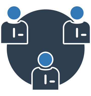 İşbirliği vektör simge düzenlenebilir izole 