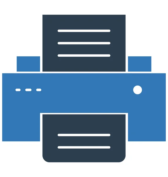 Printer Geïsoleerd Vector Pictogram Bewerkbaar — Stockvector