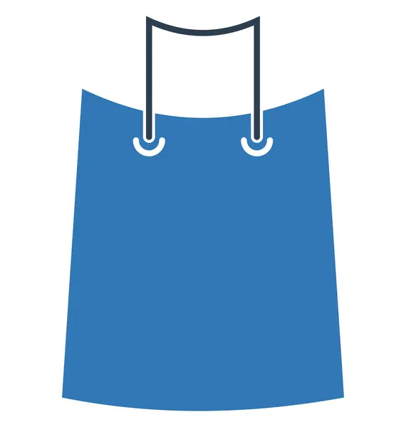 Shopping Bag Isolated Vector Icon Editable — Stock Vector