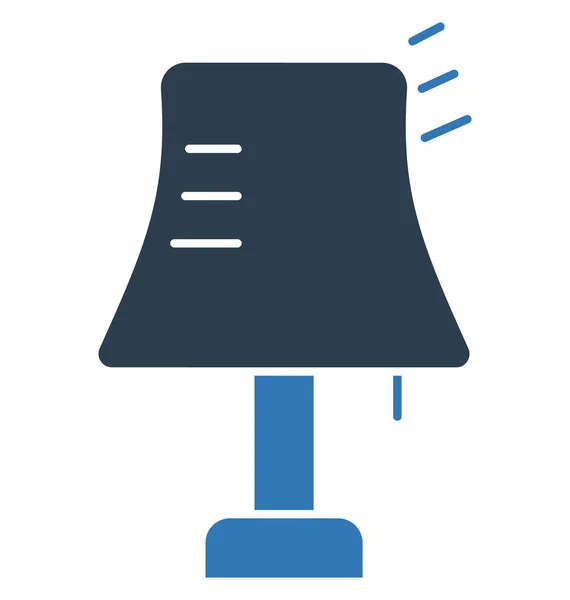 Table Lamp Isolated Vector Icon Editable — Stock Vector