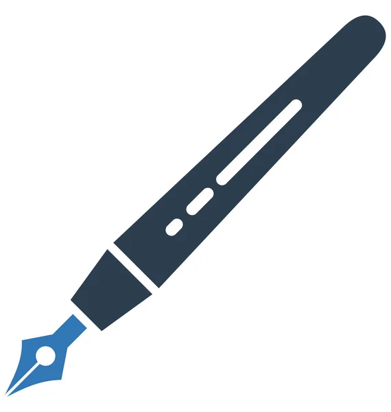 Stift Isolierte Vektor Symbol Editierbar — Stockvektor