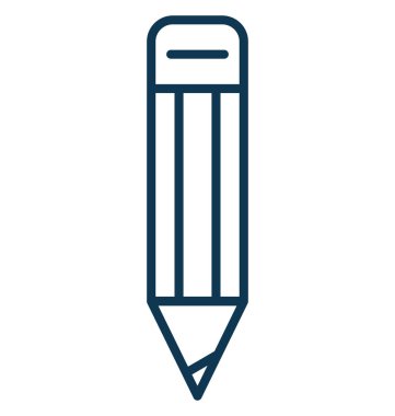 Kalem vektör simge düzenlenebilir izole 