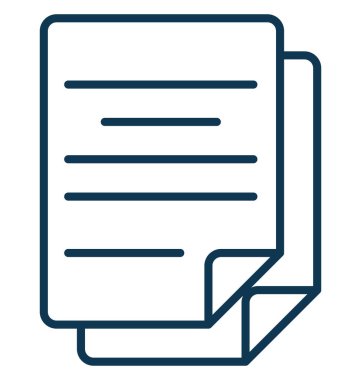 İzole vektör simge düzenlenebilir belge 