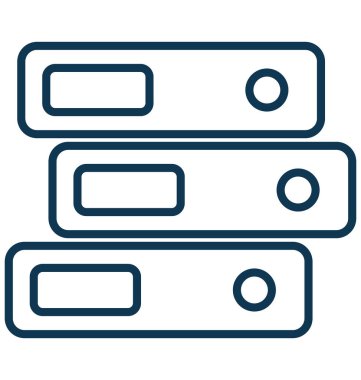 Dosya klasörleri vektör simge düzenlenebilir izole 