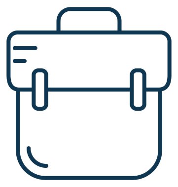 Evrak Çantası'nı vektör simge düzenlenebilir izole 