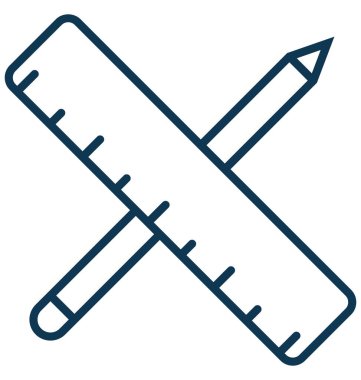 Araçlar çizim vektör simge düzenlenebilir izole 