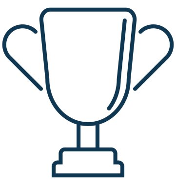 Kupa vektör simge düzenlenebilir izole 