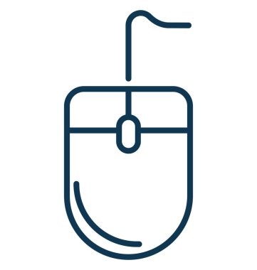 Bilgisayar fare vektör simge düzenlenebilir izole 