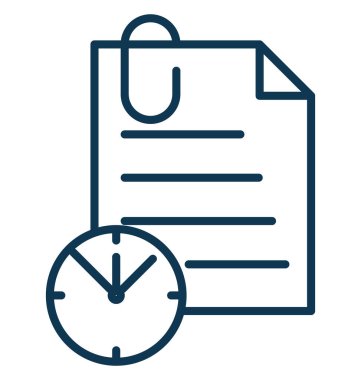 Görev Zamanlayıcı'yı vektör simge düzenlenebilir izole 