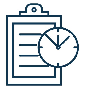 Görev için son tarih vektör simge düzenlenebilir izole 