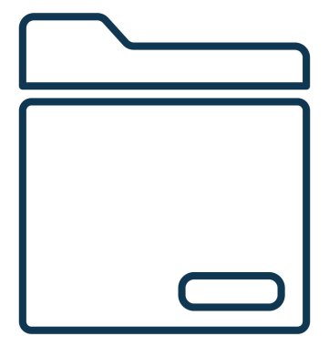 Klasör vektör simge düzenlenebilir izole 