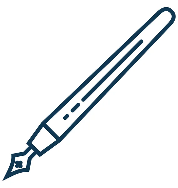 Pen Geïsoleerd Vector Pictogram Bewerkbaar — Stockvector