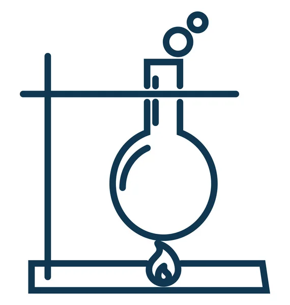 Experimento Laboratorio Aislado Vector Icono Editable — Archivo Imágenes Vectoriales