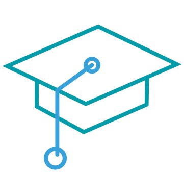 Kolej vektör simge düzenlenebilir izole 