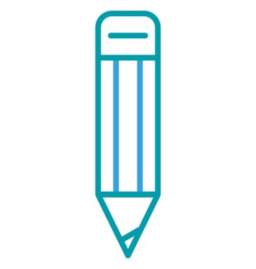 Kalem vektör simge düzenlenebilir izole 