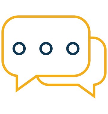 Konuşma balonları vektör simge düzenlenebilir izole 