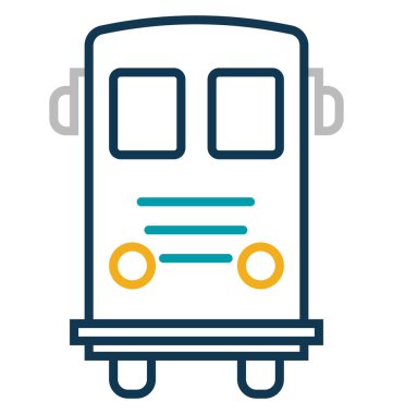 Otobüs vektör simge düzenlenebilir izole 