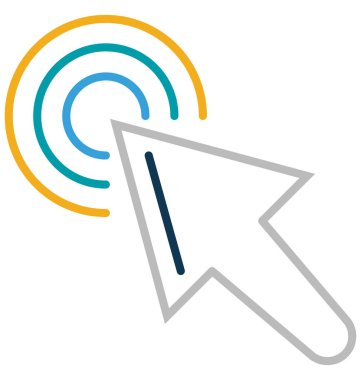 işaretçi ok vektör simge düzenlenebilir izole 