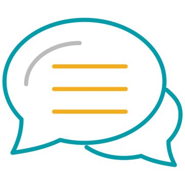 Konuşma balonları vektör simge düzenlenebilir izole 