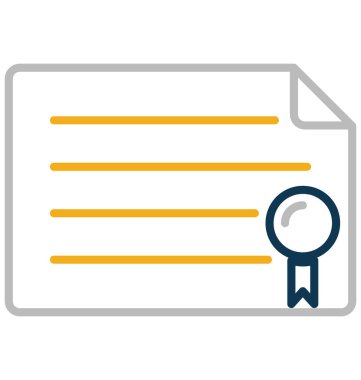 Derece vektör simge düzenlenebilir izole 